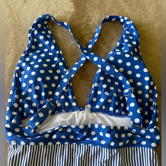 CupShe Size Large Women’s spots and stripes one piece - Picture 3 of 3